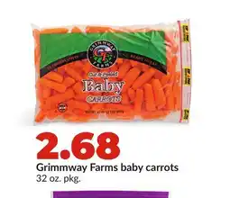 Hy-Vee Grimmway Farms baby carrots offer