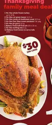 Hy-Vee Thanksgiving family meal deal offer