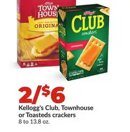 Hy-Vee Kellogg's Club, Townhouse or Toasteds crackers offer