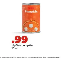 Hy-Vee Hy-Vee pumpkin offer