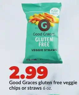 Hy-Vee Good Graces gluten free veggie chips or straws offer