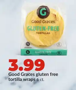 Hy-Vee Good Graces gluten free tortilla wraps offer