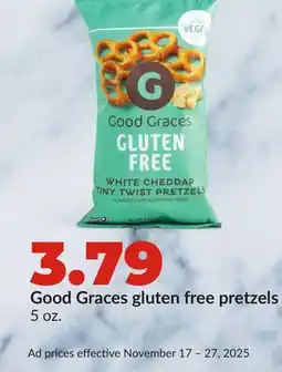 Hy-Vee Good Graces gluten free pretzels offer