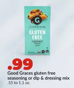 Hy-Vee Good Graces gluten free seasoning or dip & dressing mix offer