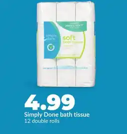Hy-Vee Simply Done bath tissue offer