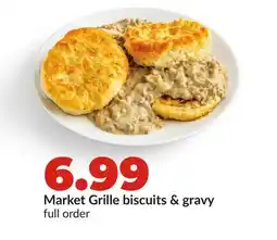 Hy-Vee Market Grille biscuits & gravy offer