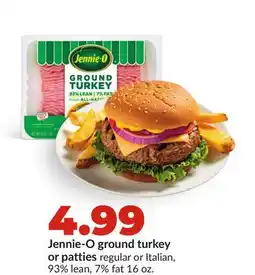 Hy-Vee Jennie-O ground turkey or patties offer