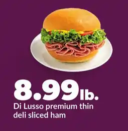 Hy-Vee Di Lusso premium thin deli sliced ham offer