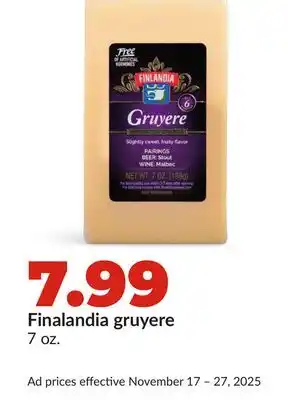 Hy-Vee Finalandia gruyere offer