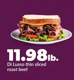 Hy-Vee Di Lusso thin sliced roast beef offer