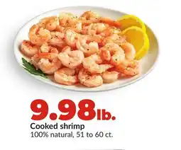 Hy-Vee Cooked shrimp offer