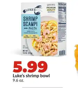Hy-Vee Luke's shrimp bowl offer