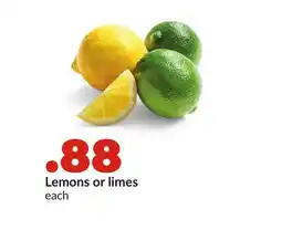 Hy-Vee Lemons or limes offer