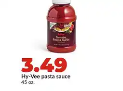 Hy-Vee Hy-Vee pasta sauce offer
