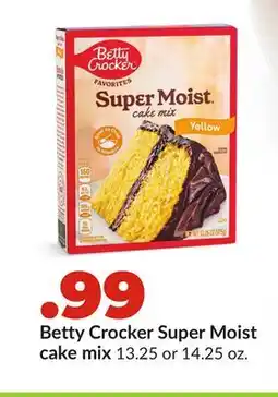 Hy-Vee Betty Crocker Super Moist cake mix offer