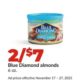 Hy-Vee Blue Diamond almonds offer
