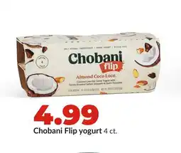 Hy-Vee Chobani Flip yogurt offer