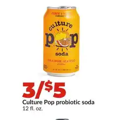 Hy-Vee Culture Pop probiotic soda offer
