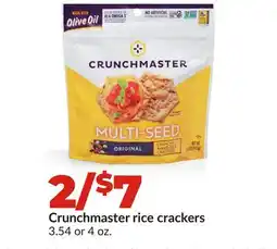 Hy-Vee Crunchmaster rice crackers offer