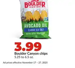 Hy-Vee Boulder Canyon chips offer