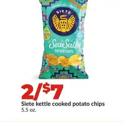 Hy-Vee Siete kettle cooked potato chips offer