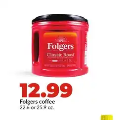 Hy-Vee Folgers coffee offer