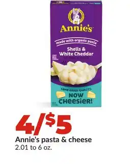 Hy-Vee Annie's pasta & cheese offer