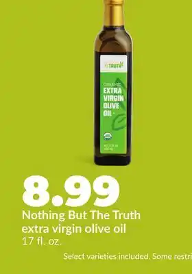 Hy-Vee Nothing But The Truth extra virgin olive oil offer