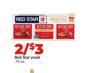 Hy-Vee Red Star yeast offer