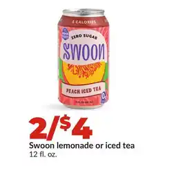 Hy-Vee Swoon lemonade or iced tea offer