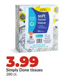 Hy-Vee Simply Done tissues offer