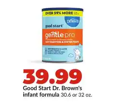 Hy-Vee Good Start Dr. Brown's infant formula offer