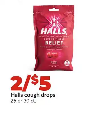 Hy-Vee Halls cough drops offer