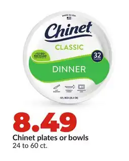 Hy-Vee Chinet plates or bowls offer