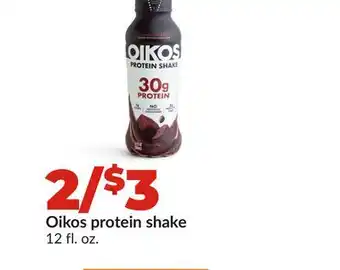 Hy-Vee Oikos protein shake offer