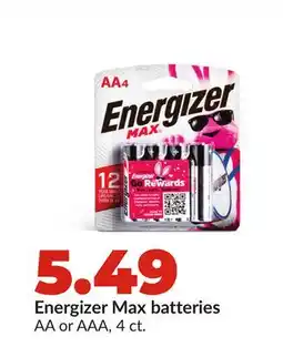 Hy-Vee Energizer Max batteries offer