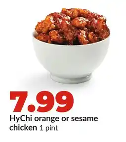 Hy-Vee HyChi orange or sesame chicken offer