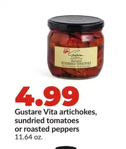 Hy-Vee Gustare Vita artichokes, sundried tomatoes or roasted peppers offer