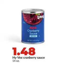 Hy-Vee Hy-Vee cranberry sauce offer