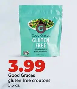 Hy-Vee Good Graces gluten free croutons offer