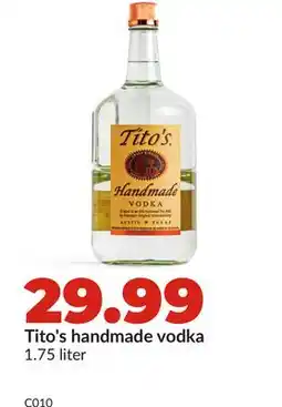 Hy-Vee Tito's handmade vodka offer