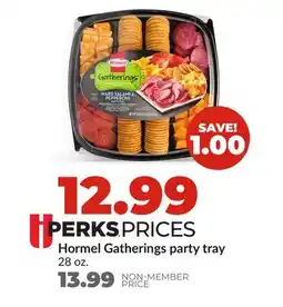 Hy-Vee Hormel Gatherings party tray offer