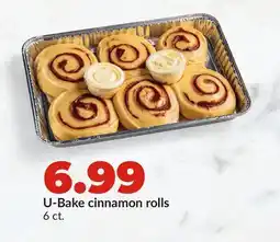 Hy-Vee U-Bake cinnamon rolls offer