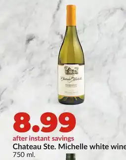 Hy-Vee Chateau Ste. Michelle white wine offer