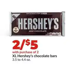 Hy-Vee XL Hershey's chocolate bars offer
