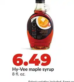 Hy-Vee Hy-Vee maple syrup offer
