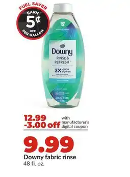 Hy-Vee Downy fabric rinse offer