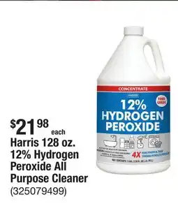 The Home Depot Harris 128 oz. 12% Hydrogen Peroxide All Purpose Cleaner offer