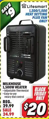 Big 5 Lifesmart Milkhouse 1500w Heater offer