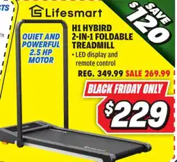Big 5 Lifesmart H1 Hybrid 2-in-1 Foldable Treadmill offer